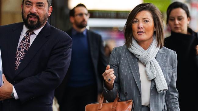 Helen Rosamond outside the Downing Centre Court in Sydney. Picture: Gaye Gerard