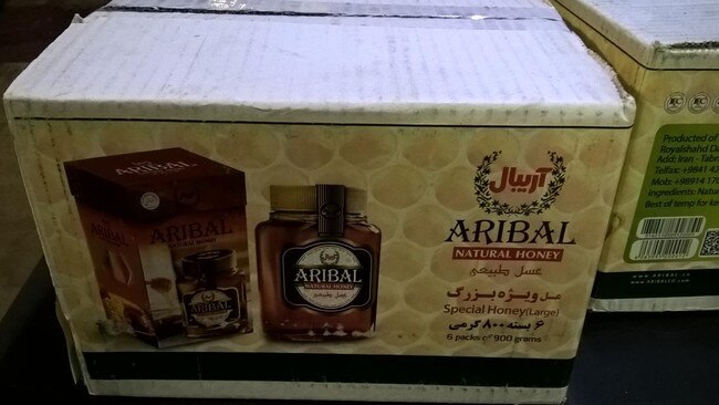 The ‘honey’ was seized by the AFP. Picture: Supplied