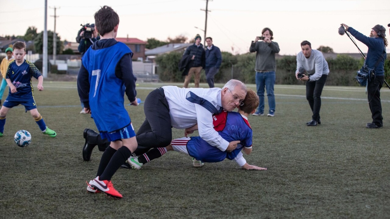 Scott Morrison tackling a child 'isn't the photo op he hoped for'