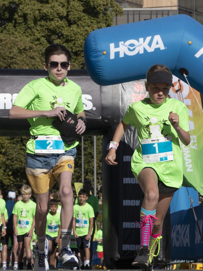 IRONKIDS Tasmania race start at PW1. Picture: Chris Kidd