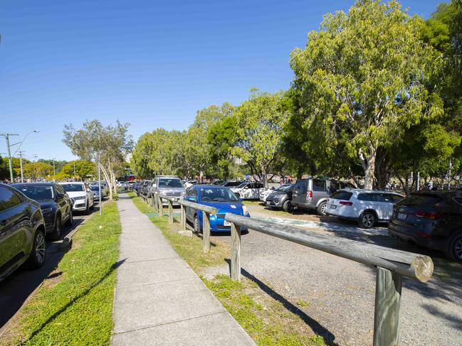 Downey Park traffic madness on Saturday mornings. Picture: AAP Image/Renae Droop