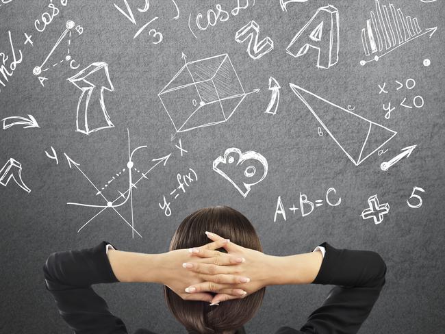 Generic photo of a maths student in class. Picture: iStock