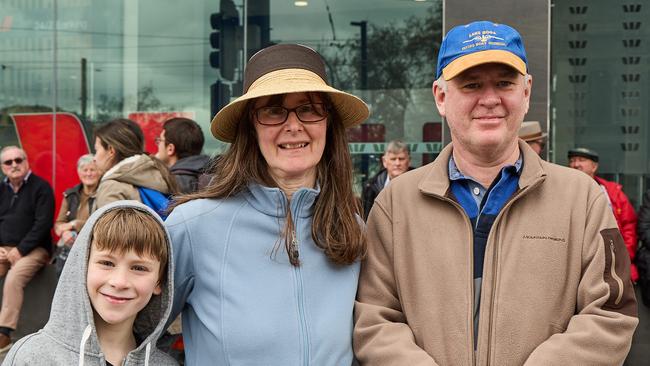 South Australians gathered at Parliament House, North Tce, to witness the Proclamation of the ascension of King Charles III. Picture: Matt Loxton