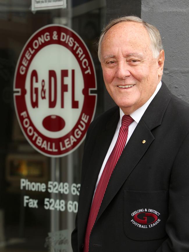 Geelong and District president Neville Whitley led a successful charge to ensure country football leagues could manage their own affairs. Picture: Alison Wynd