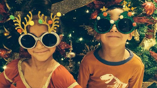 Happier times ... J-Lo regularly shares snaps of her adorable kids on Instagram.