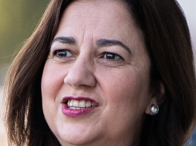 Premier of Queensland Annastacia Palaszczuk arrives at the Council of Australian Governments (COAG) meeting at Bankwest Stadium in Sydney, Friday, March 13, 2020. (AAP Image/James Gourley) NO ARCHIVING