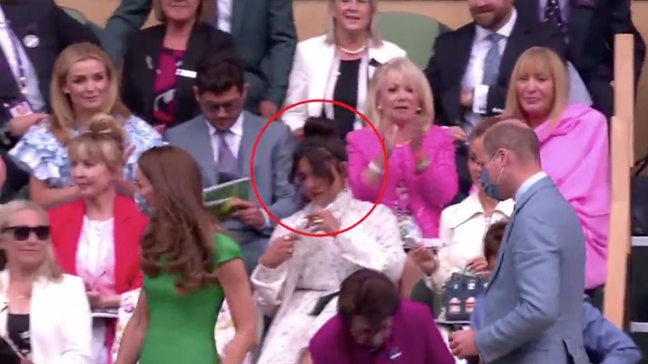 Priyanka Chopra appeared to ignore Kate and William as they took their seats at Wimbledon.