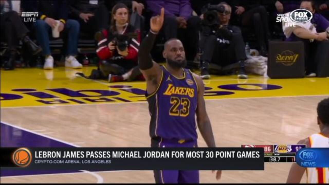 LeBron passes another MJ record