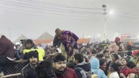 A stampede at a religious festival in India has left at least 30 people dead and many more injured. Picture: Supplied