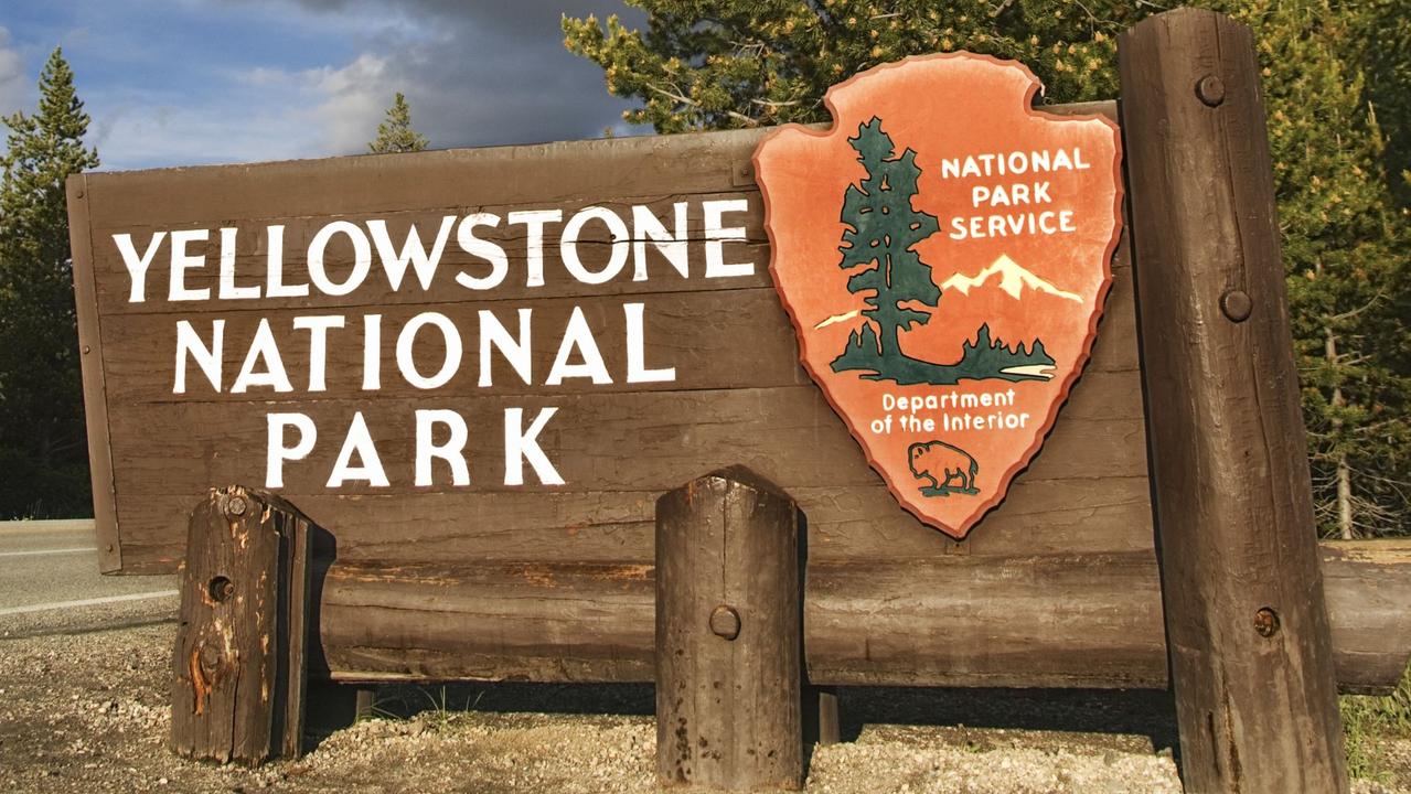 Yellowstone National Park sign and entrance. Picture: Think Stock.