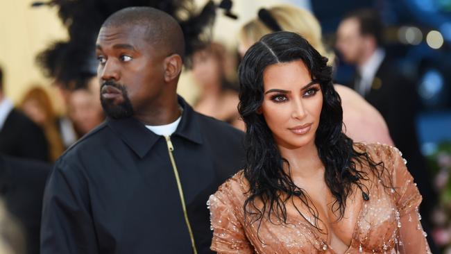 Kim Kardashian West and Kanye West at the 2019 Met Gala. Picture: Dimitrios Kambouris/Getty Images