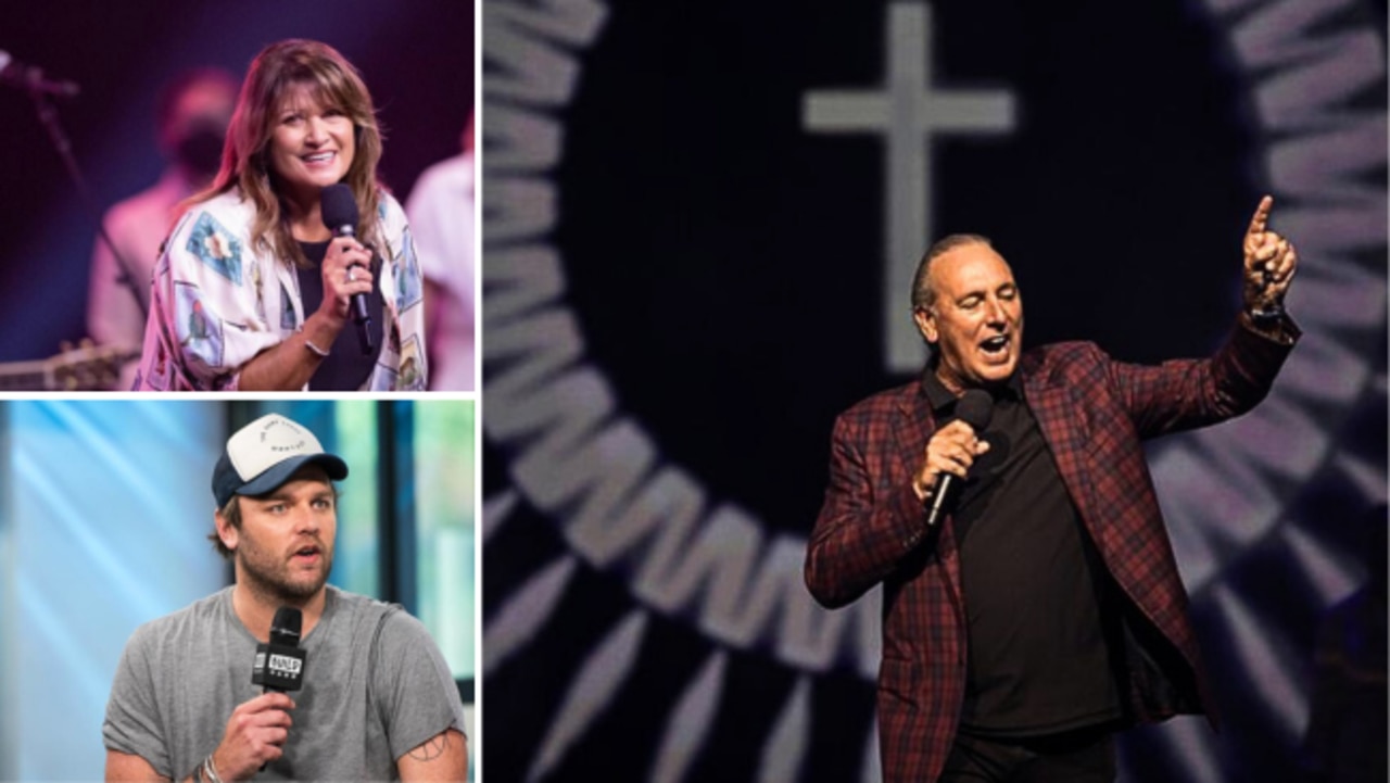 Hillsong founder Brian Houston (right), his wife Bobbie and son Joel. Brian and Bobbie have announced their next move after leaving the church they built from the ground up.