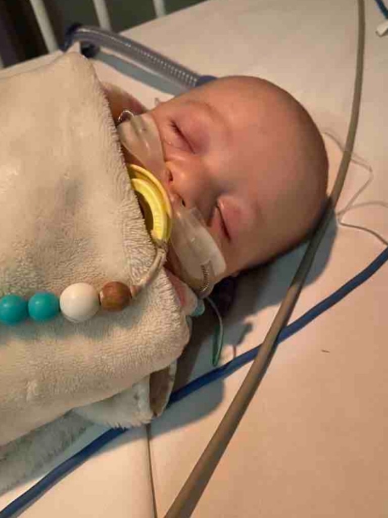 Leo’s mother fears Covid was the start of her baby’s health problems. Picture: Supplied