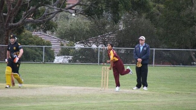 Alavi delivers one of his “loopy, left-arm offies” in his first appearance as a Lion. Picture: Supplied