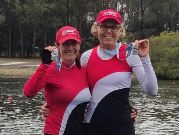 Therese Clancy (left) following her success at the National Championships in June. Picture: Contributed