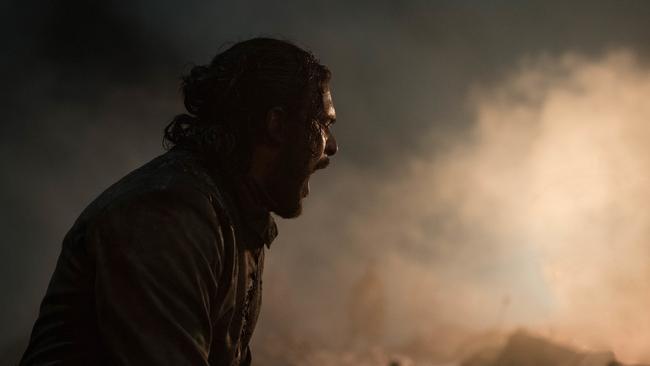 Jon Snow on the battle field. Picture: Supplied/ Foxtel