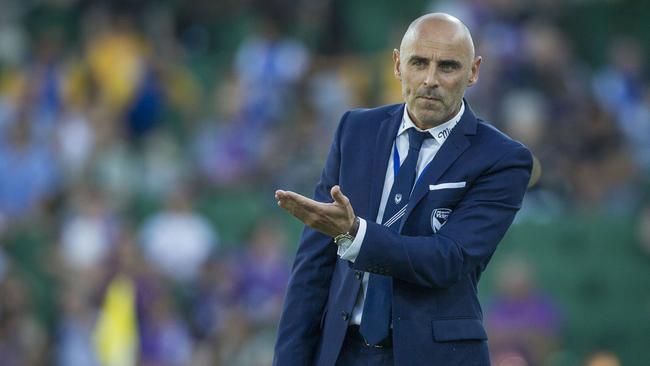 Kevin Muscat isn’t commenting on speculation. Picture: AAP Image/Tony McDonough