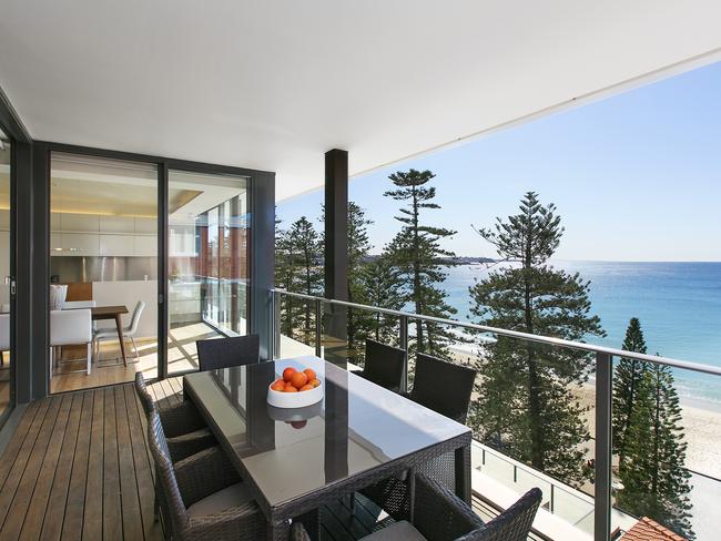 Jake Rowe sold this apartment in the Dungowan building on South Steyne, Manly, for $4.675 million.