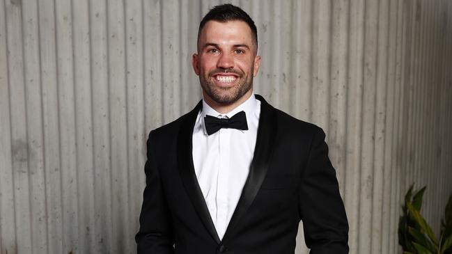 Former Tiger James Tedesco was spotted chatting to chair Lee Hagipantelis. Picture: Getty Images