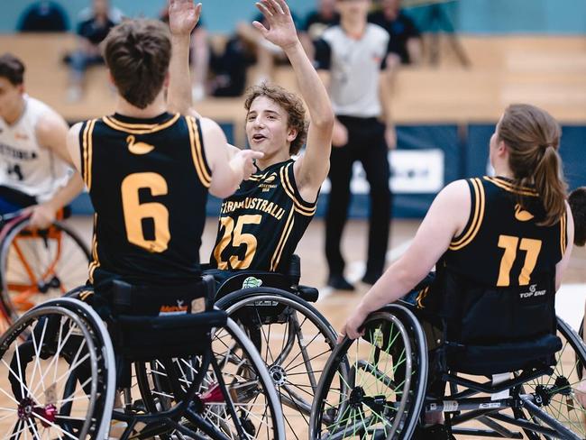 Junior Wheelchair champions Western Australia Black Ducks.