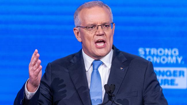 Scott Morrison says ‘I’ve got a big plan. I’m seeking a second term, because I’m just warming up’. Picture: Getty Images