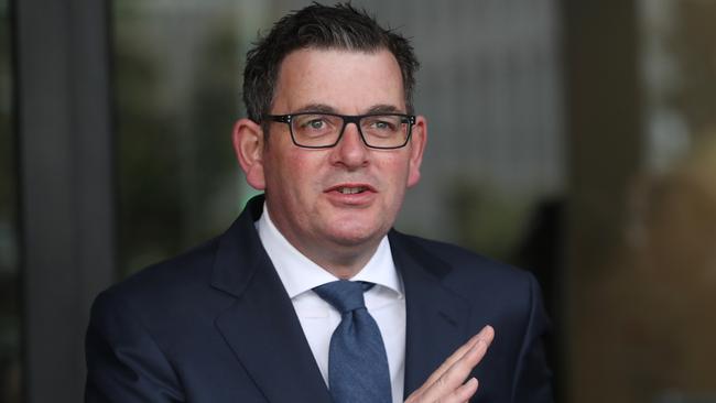 Daniel Andrews says the government has been upfront that the first stage would cost $34.5bn. Picture: David Crosling