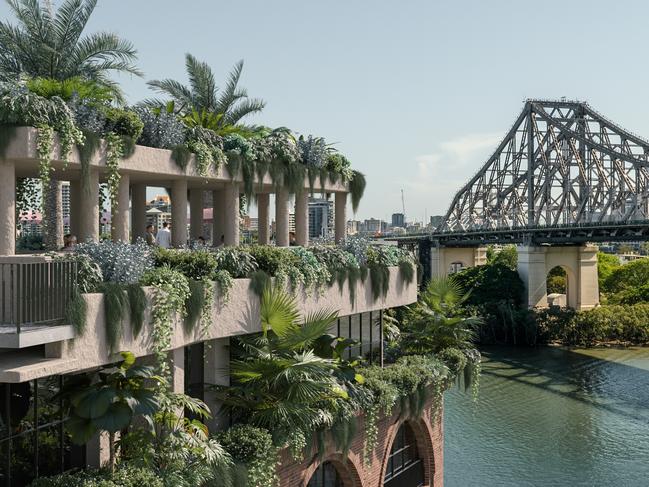 Future Brisbane - New render for the proposed expansion of Howard Smith Wharves Picture Supplied