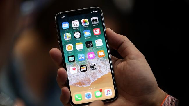 The new iPhone X. Picture: AFP