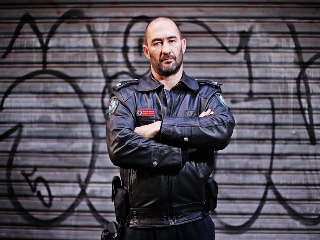 Detective Chief Inspector Darren Beeche is the leader of Raptor’s tactical unit. He is also an accomplished boxer and Brazilian Jiu-Jitsu practitioner. Picture: Sam Ruttyn