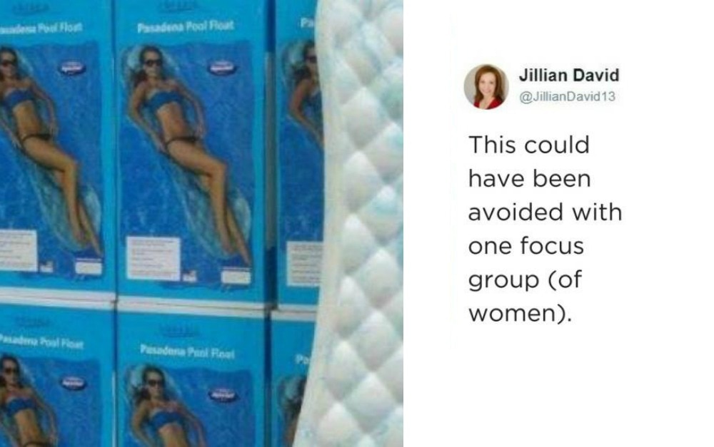 The pool float that looks like a sanitary pad - BBC News
