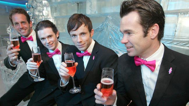 Members of band Human Nature at Melbourne’s IceBar in 2006.