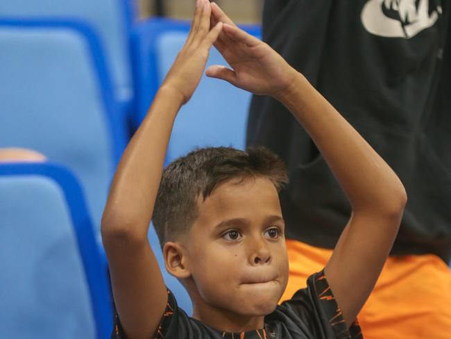 Tyson Aguis, 9, at the NBL Blitz on September 17. Picture: Glenn Campbell.