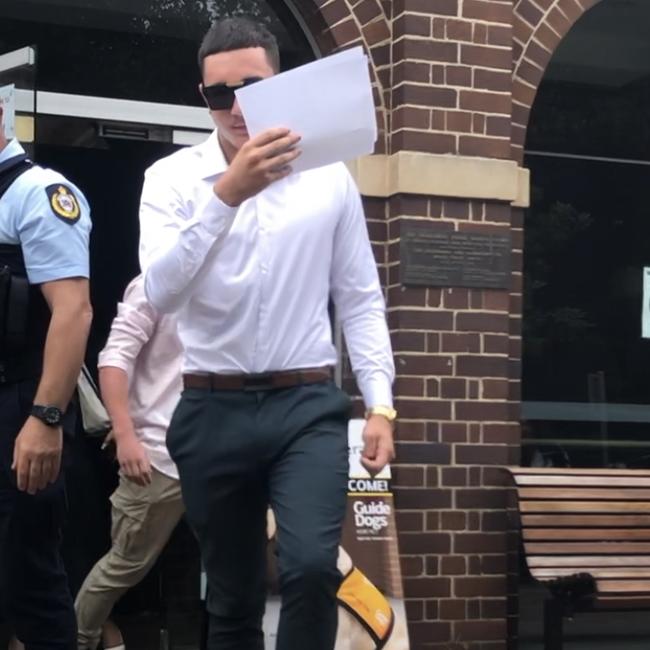 Emillio Martinez, 18, Bonnyrigg Heights, outside Manly Local Court. Picture: Manly Daily