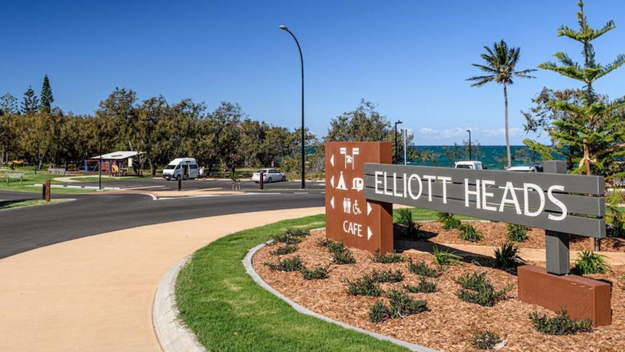 Elliott Heads Holiday Park is an absolute beachfront caravan spot, perfect for fans of fishing, surfing and kite-flying. Picture: Tourism & Events Queensland