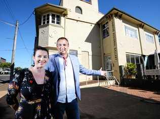 SUPPORT: Tina Irish and Jason Mumford at the site of the new site for ongoing post-flood business advice and support. Picture: Marc Stapelberg