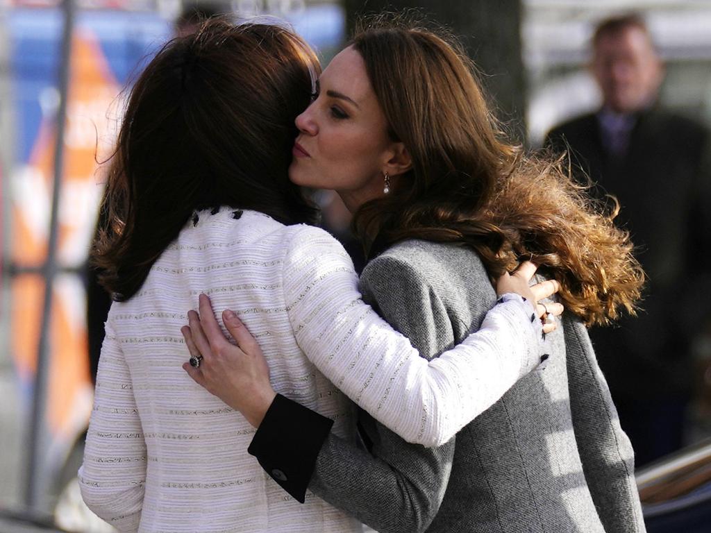 Crown Princess Mary and Catherine, Duchess of Cambridge visit the Danner Crisis Center 2022. By being proactive about their brands, they give no oxygen to potential scandals. Picture: Alastair Grant/Pool/Getty Images