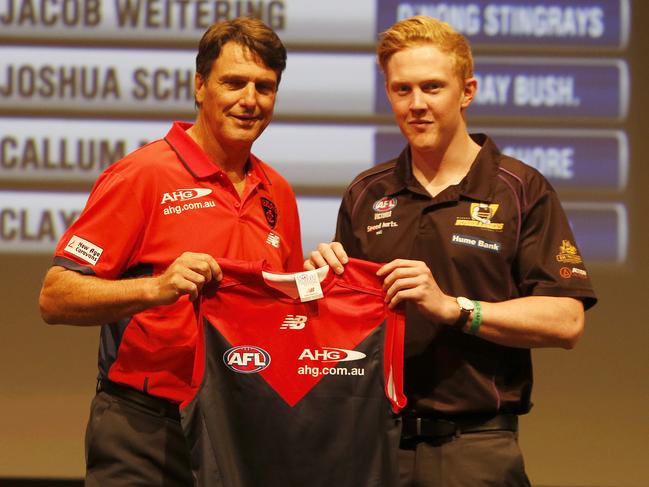 The Demons took Oliver with the fourth selection in the year’s draft. Picture Simon Cross