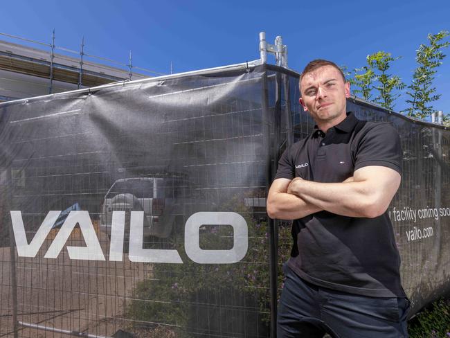 Vailo Founder Aaron Hickmann outside of his Wayville business location.  Pictured on Jan 2nd 2024. Picture: Ben Clark