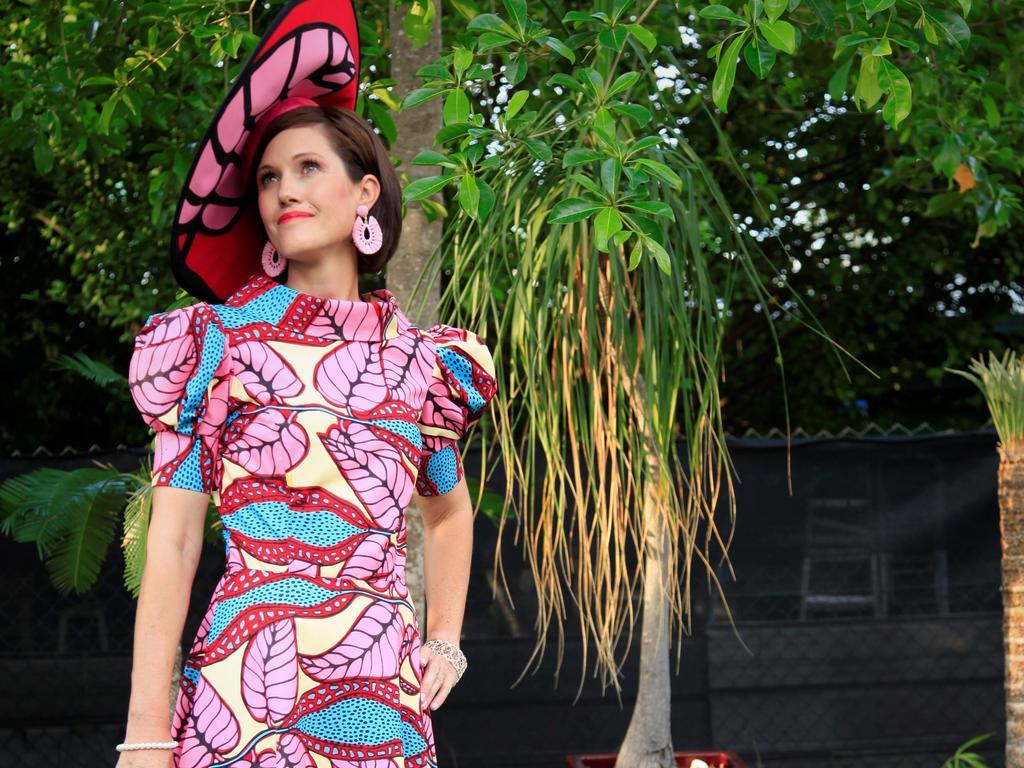 Allison Harvey will be one of the Fashions on the Field judges at next week's Darwin Turf Club's Melbourne Cup Day event. <br/>In 2022 her race day outfit was made from Merrepen fabric, printed in Daly River.