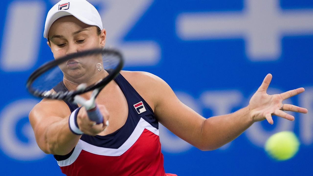 Ashleigh Barty has a great record at the Wuhan Open. Picture: AFP.