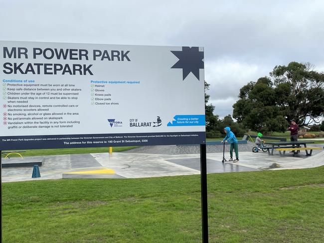 MR Power Park was recently upgraded as part of the state government's Spotlight on Sebastopol program.