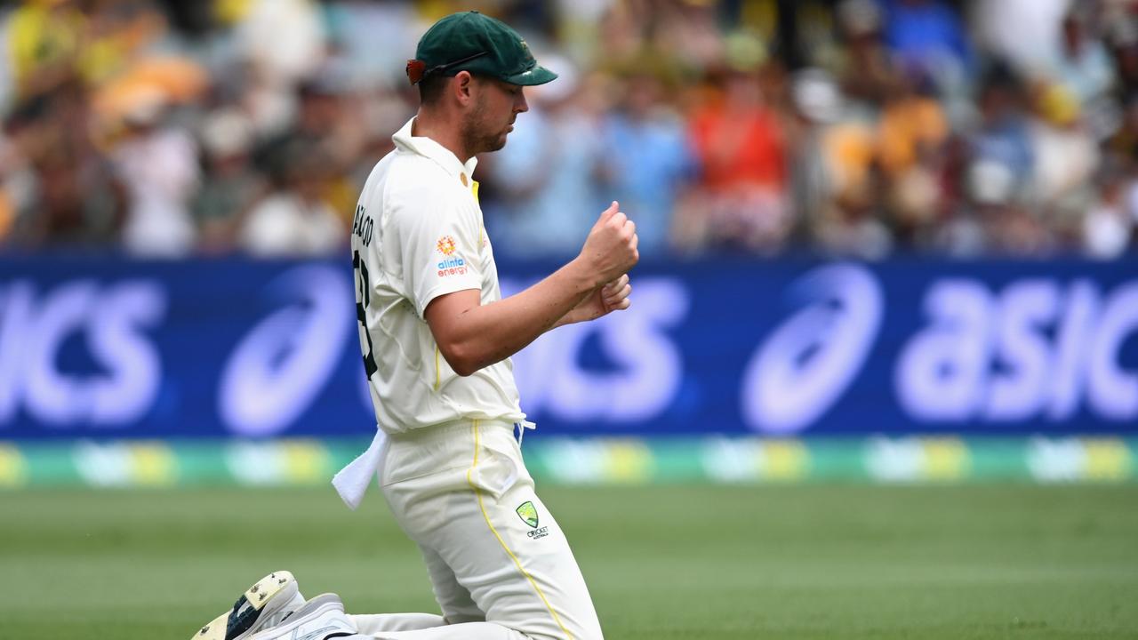 Josh Hazlewood in the outfield. Photo by Bradley Kanaris/Getty Images.