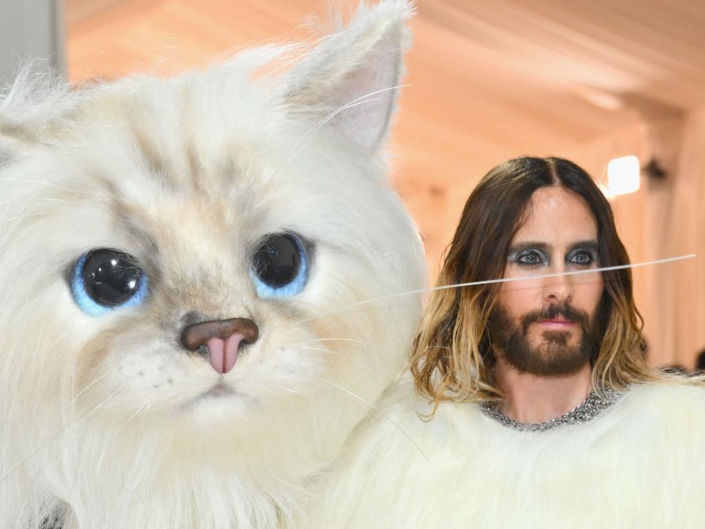 This picture of actor Jared Leto at the 2023 Met Gala is very much not fake. Picture: Angela Weiss / AFP