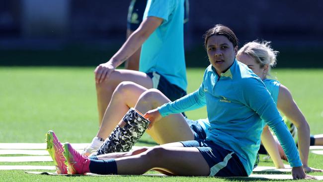 Will Sam Kerr start tonight? Picture: AFP