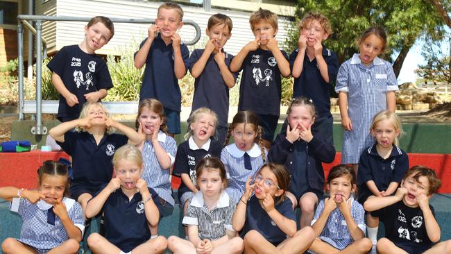 Ocean Grove Primary School 2025 Foundation MH front Stevie Brown, Ruby Butcher, Riley Best, Airlie Delmenico, Tilda Colwell, Freddie Egan. Middle Remy Van Deuren, Mae Puckey, Sari Gavin, Eleanor Perinac, Alice Clarke, Hettie Souchen. Back Jayden Bloomfield, Tom Russell, Dylan Grigg, Skipp Taylor, Charlie Hill, Bodhi Davies