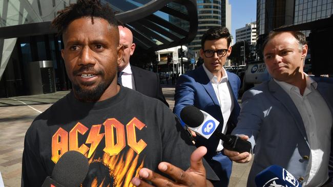 Segeyaro certainly stood out at the meeting. Photo: AAP Image/Darren England