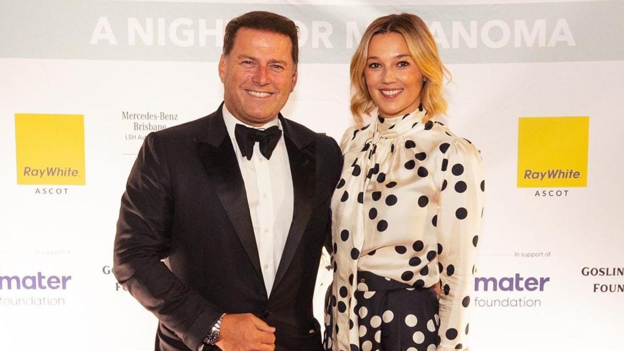 Karl Stefanovic, pictured with wife Jasmine, hosted the charity event. Picture Instagram