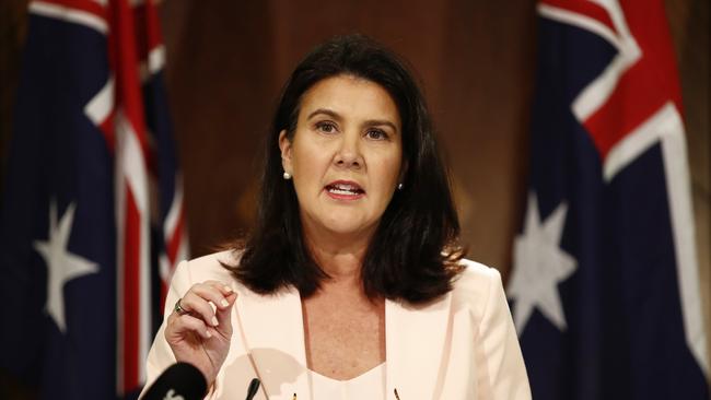 Minister for Superannuation, Financial Services and the Digital Economy Senator Jane Hume said unclaimed and lost super was being put back in Australians’ pockets. Picture: Daniel Pockett