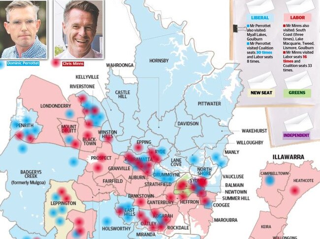 Where Minns, Perrottet have been