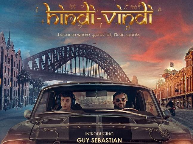 Movie poster for Guy Sebastian’s new Bollywood film. Pics: Instagram.